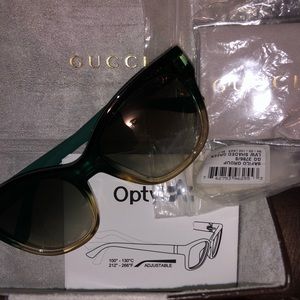 Gucci green sunglasses